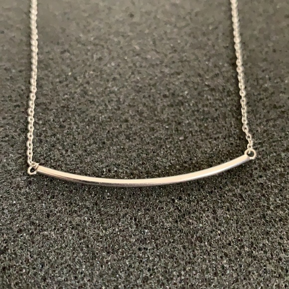Plain Silver Necklace - Picture 2 of 2